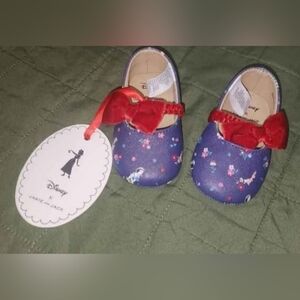 NWT Newborn Janie & Jack Snow White Slippers 0-3mo